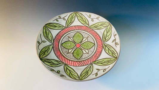 Carolyn August- Botanical Pedestal Plate