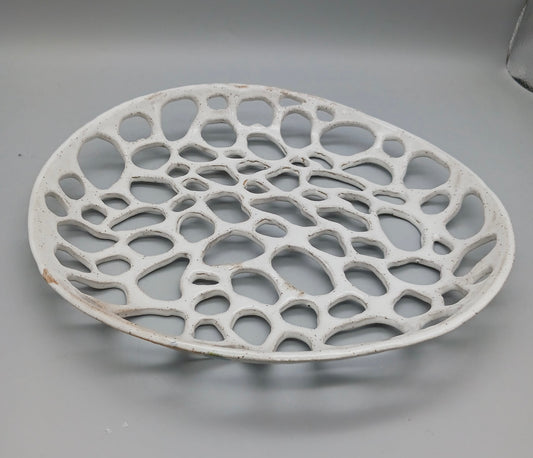 Peggy Shifflett- White Holey Bowl