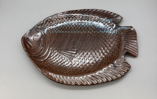 Karen Podd - Brown Fish Plate