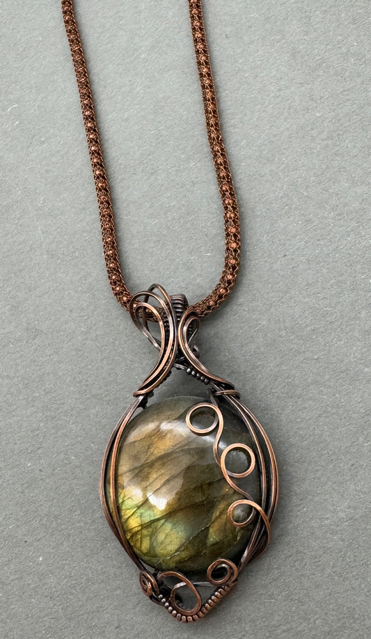 Reyne Bucholz-Labradorite Copper Necklace