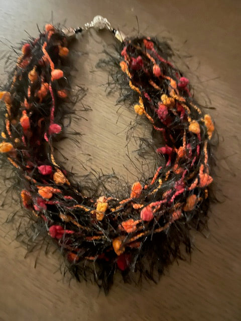 Pat Whitlow - Fun Fur Yarn Necklace