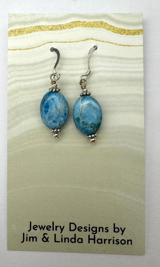 Jim and Linda Harrison -Apatite Sterling Silver Earrings