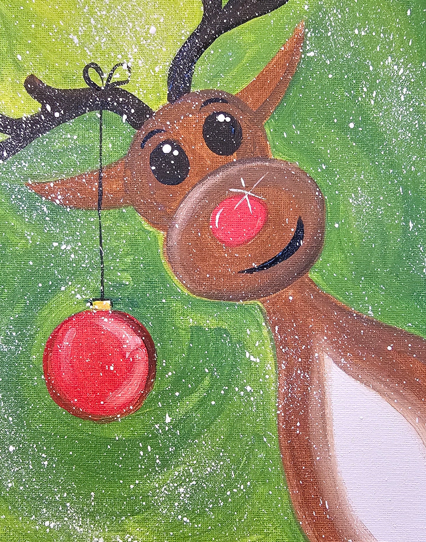 Rudolph - Canvas Painting - Art Kit to Go