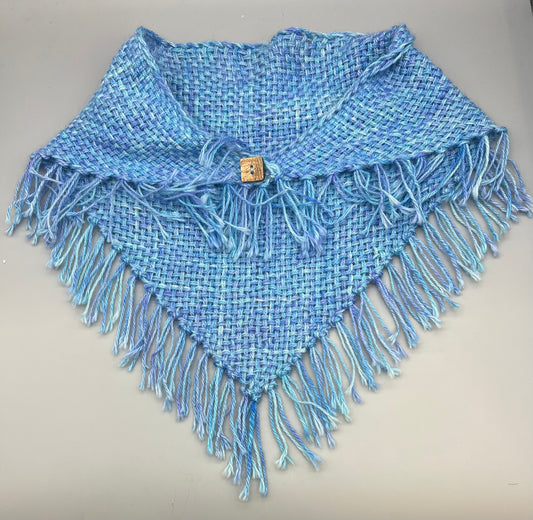 Joyce Pully- Blue Glass Scarf