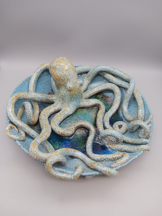 Peggy Shifflett- Blue & Yellow Octopus