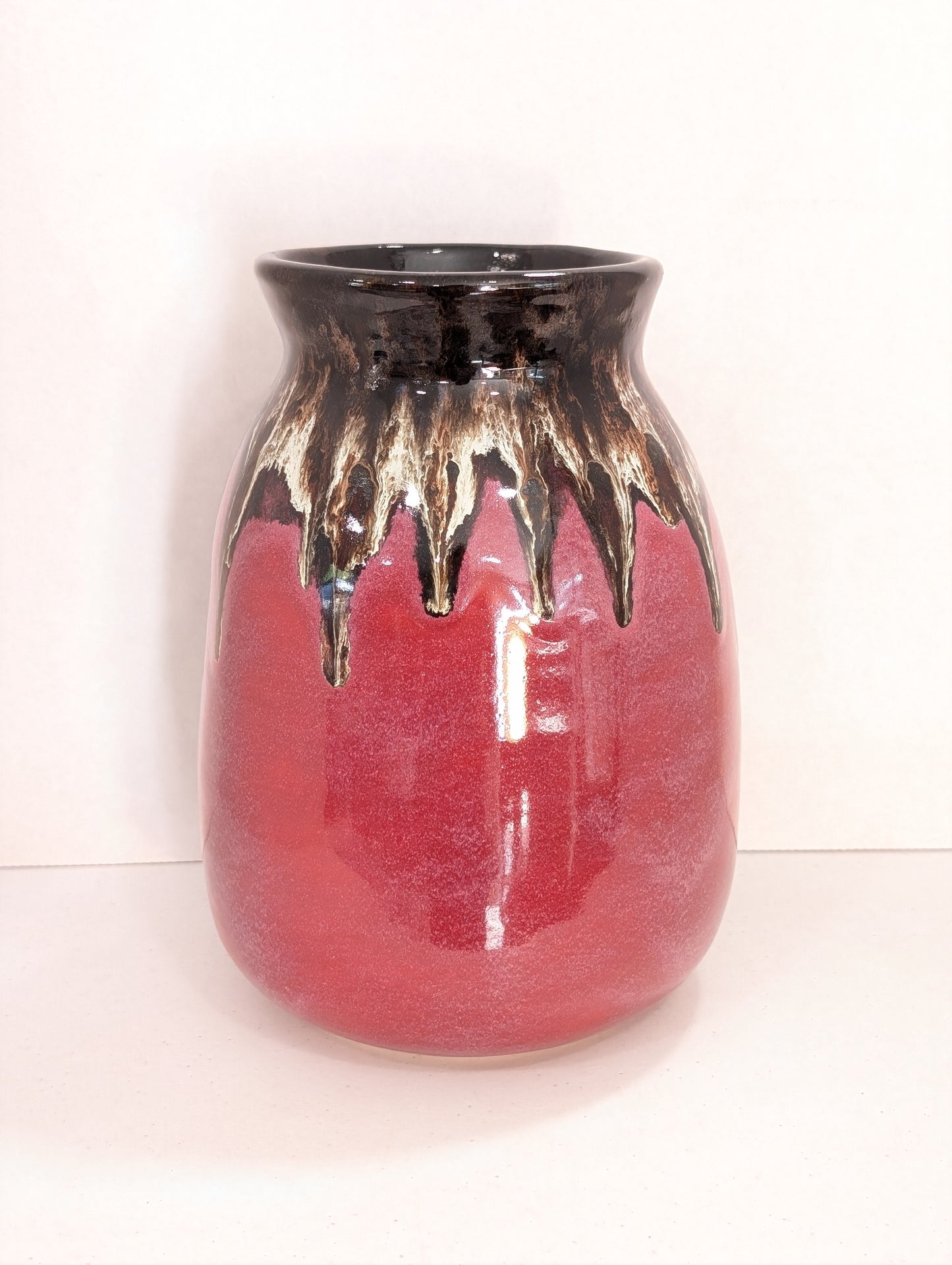 Julia Dorsey - Frosted Cranberry Vase