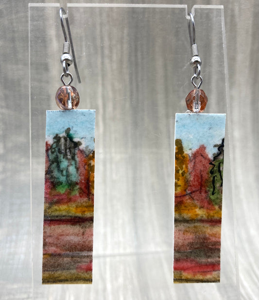 Jennifer Schroeder- Autumn Landscape Earrings